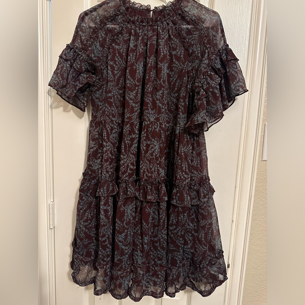 Olivaceous Ruffled Dress - Perfect for Fall